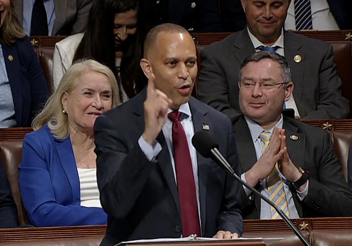 El líder demócrata, Hakeem Jeffries.