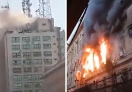 Al menos cuatro muertos y 25 heridos por un incendio en un importante centro de telecomunicaciones en Egipto