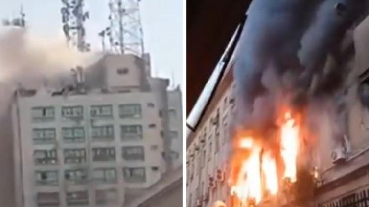 Al menos cuatro muertos y 25 heridos por un incendio en un importante centro de telecomunicaciones en Egipto