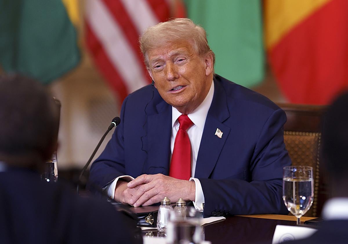 Donald Trump, durante un encuentro.