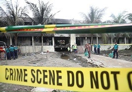 Ascienden a 27 los muertos tras estrellarse un avión militar en una escuela de Bangladés