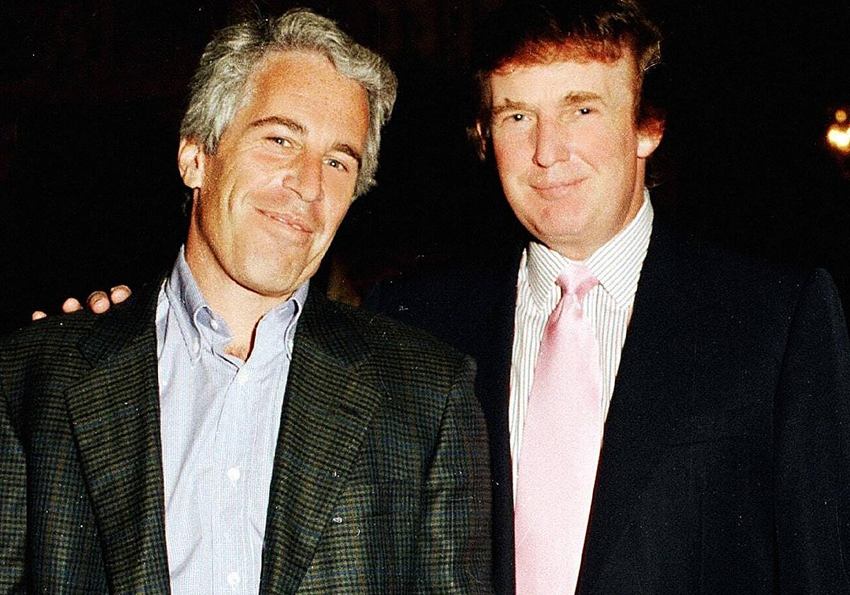 Epstein y Donald Trump en una imagen de archivo.