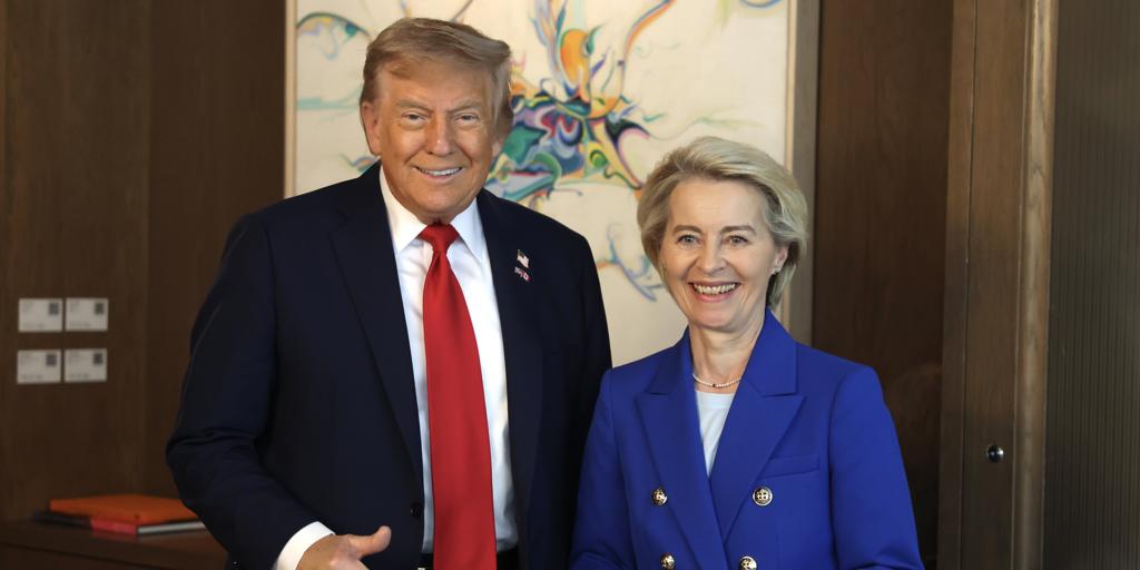Von der Leyen y Trump acuerdan reunirse este domingo en Escocia para tratar los acuerdos comerciales