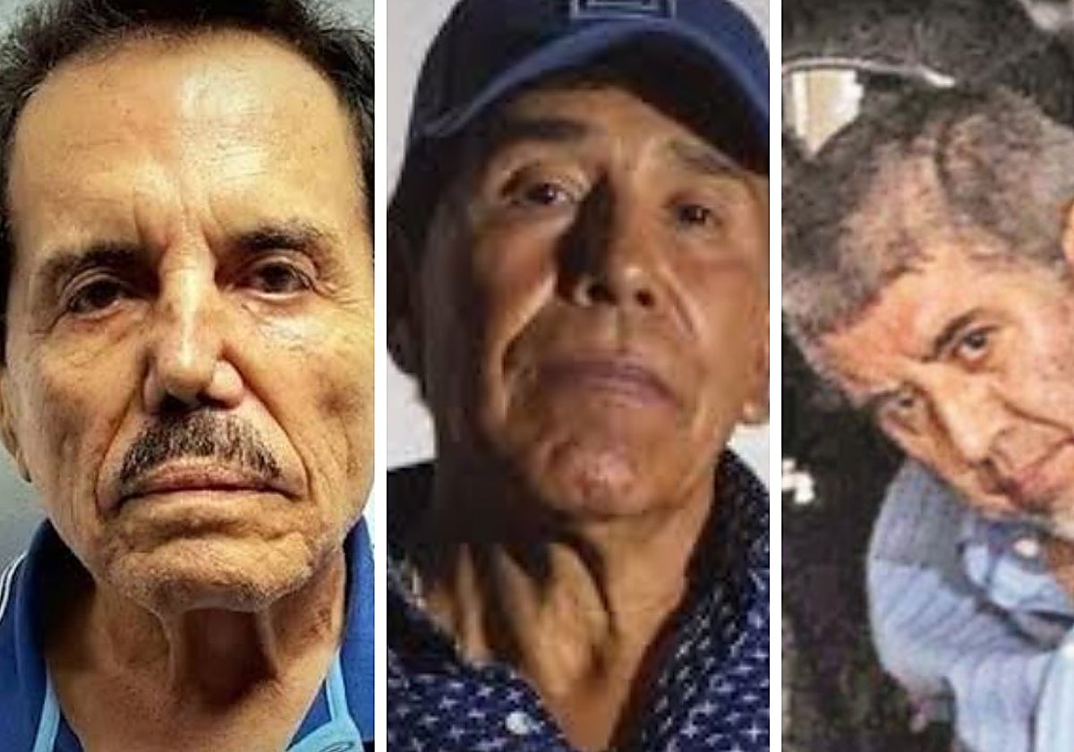 De izquierda a derecha, Ismael 'El Mayo' Zambada, Caro Quintero y Vicente Carrillo Fuentes