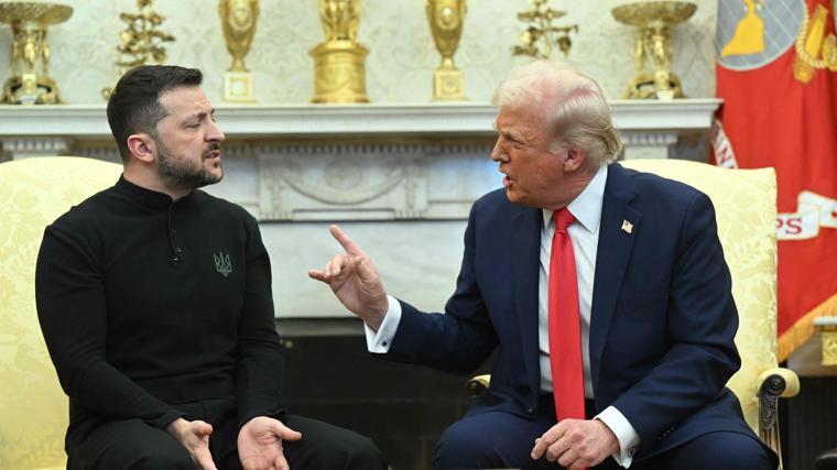 Tesno encuentro entre Trump y Zelenski en el Despacho Oval el pasado mes de febrero
