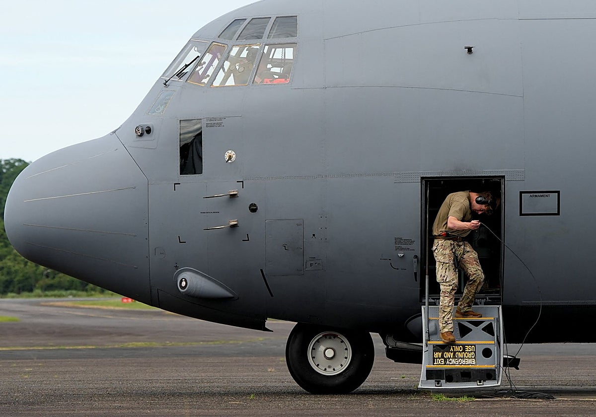 Foto de archivo de un militar estadounidense