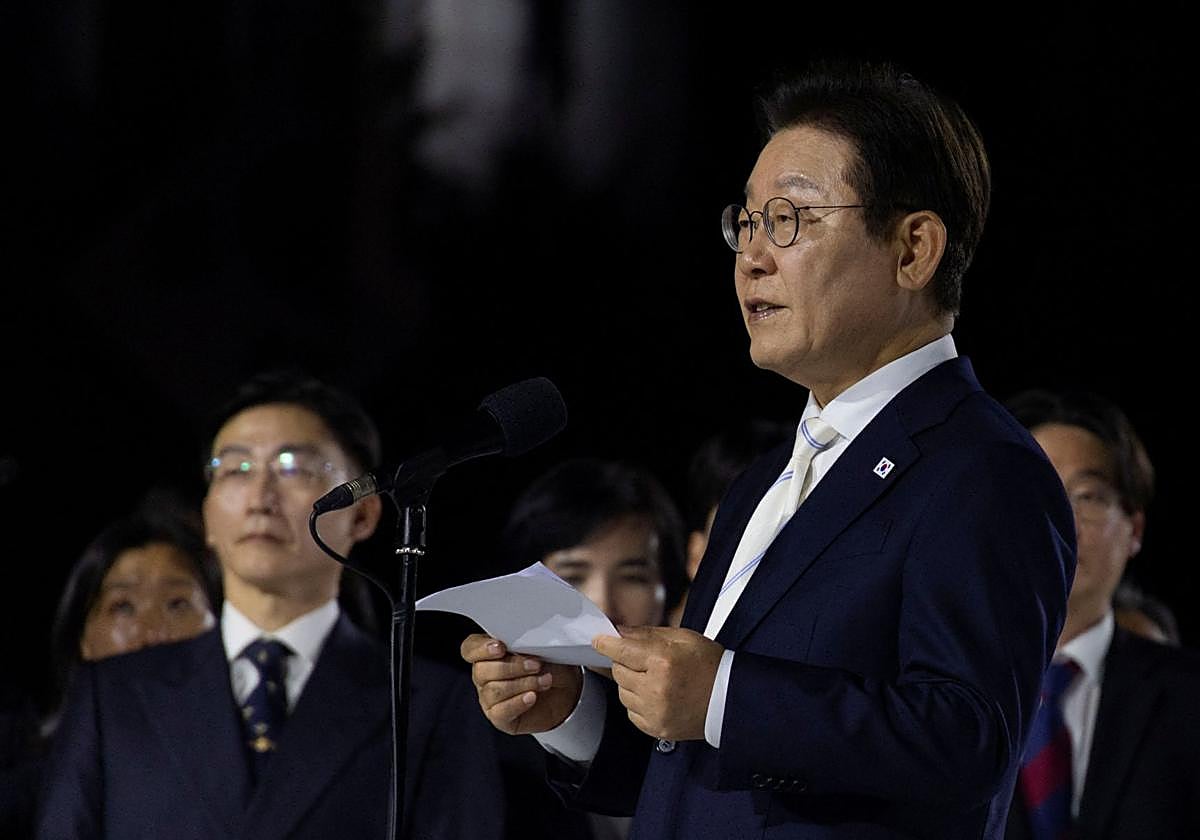 El presidente de Corea del Sur, Lee Jae Myung, pret6ende desnuclear toda la península coreana y para hacerlo aboga por el diálogo