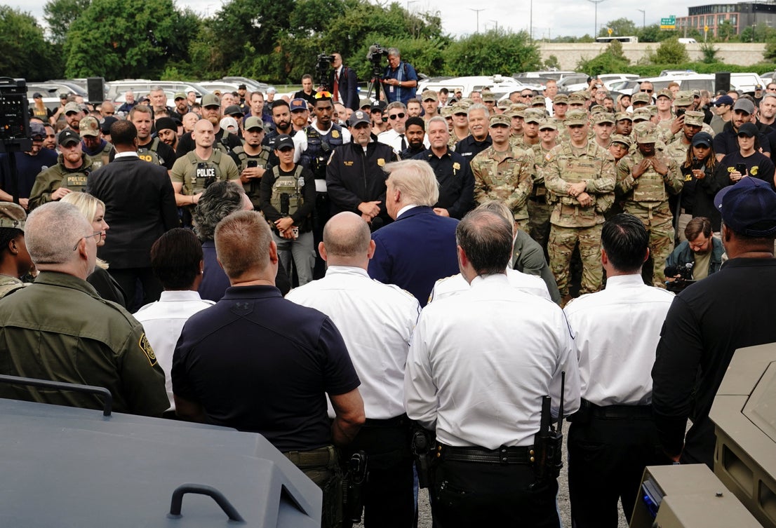 Imágenes del despliegue de fuerzas de seguridad en Washington