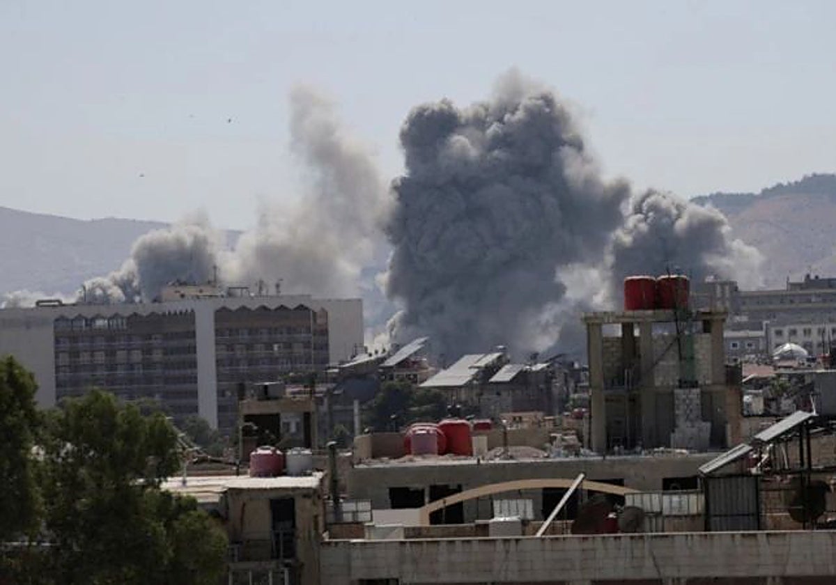 Imagen de un ataque israelí en Damasco el pasado mes de junio