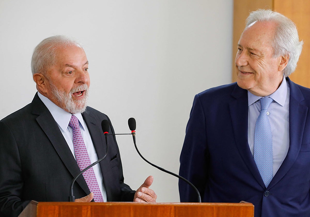 El presidente de Brasil, Lula da Silva habla en la presentación de Lewandowski como ministro de Justicia, en enero de 2024