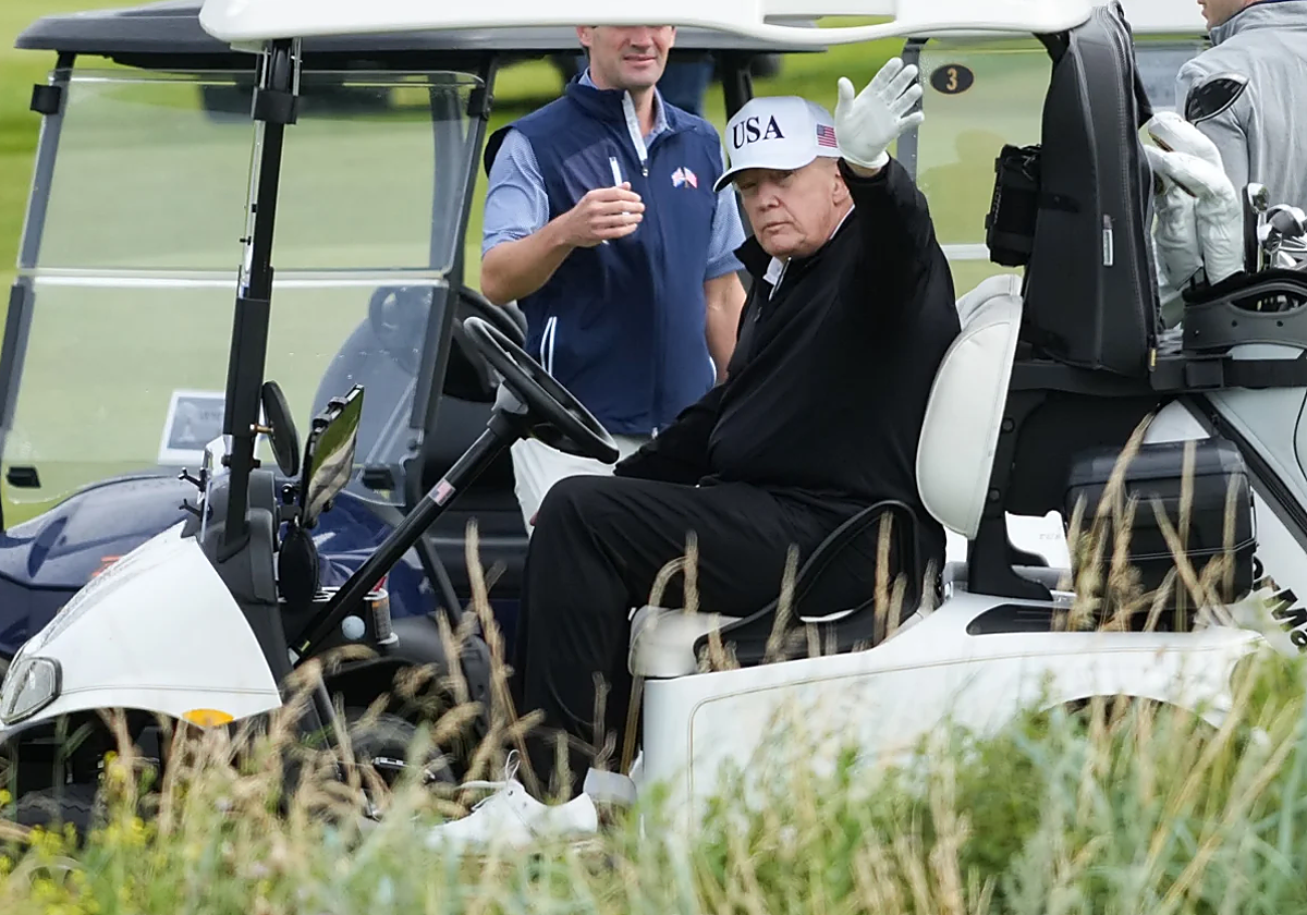 Donald Trump, en su club de golf
