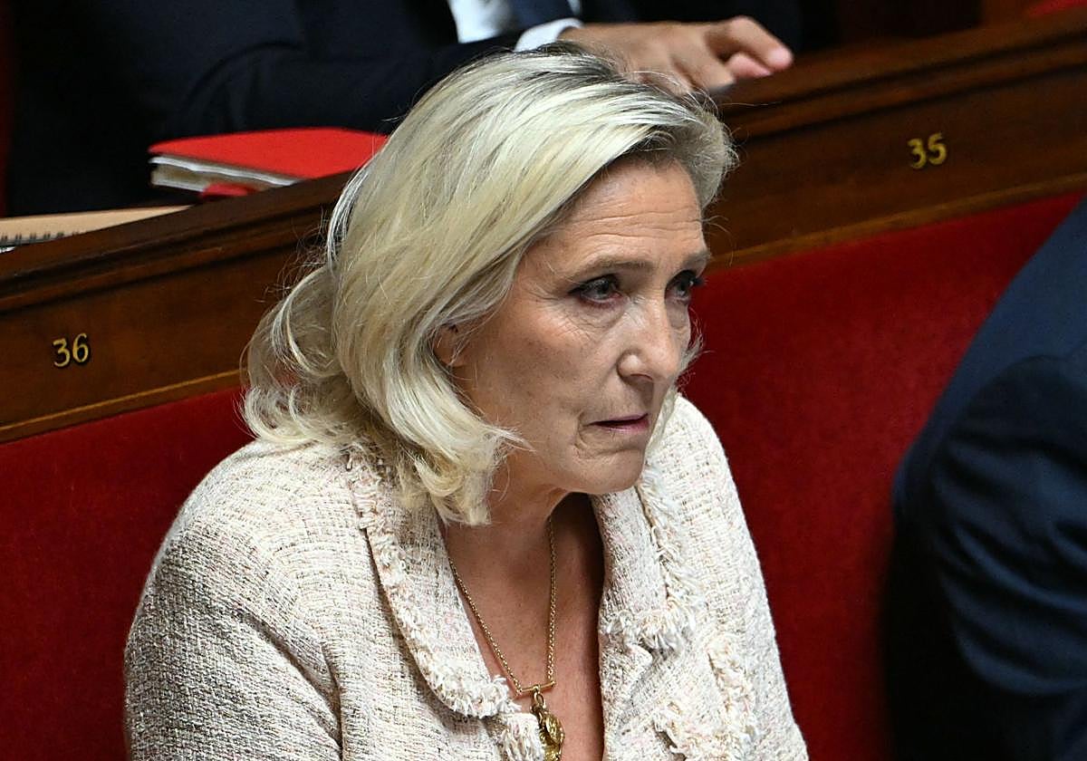 La líder del partido francés de extrema derecha, Marine Le Pen