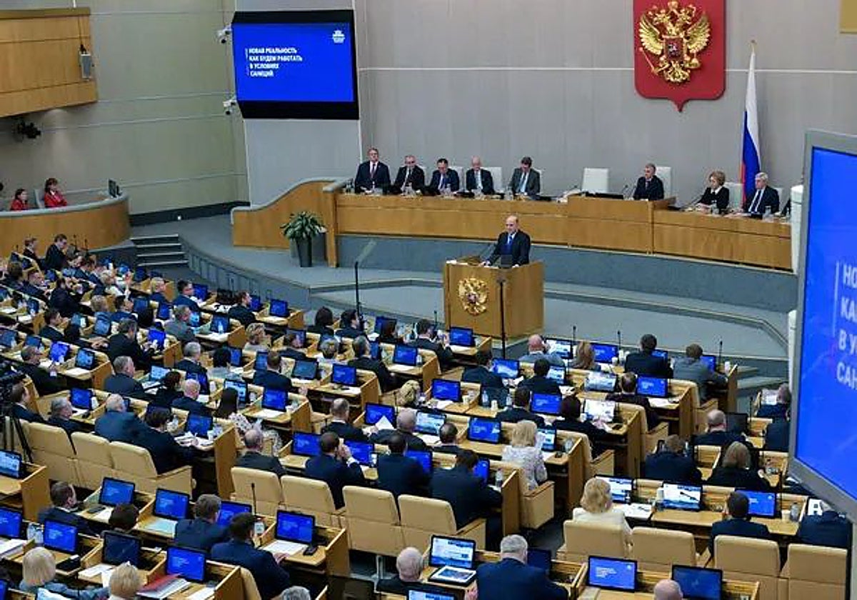 Sesión en el parlamento ruso en una imagen de archivo