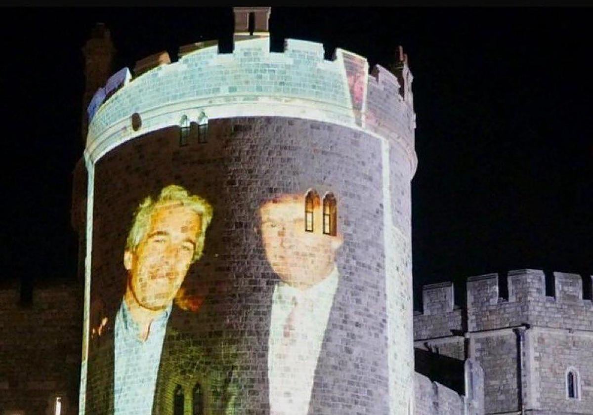 Cuatro detenidos por proyectar imágenes de Trump y Epstein en el Castillo de Windsor