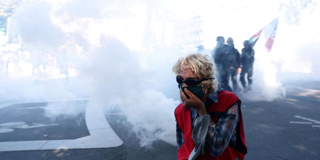 Disturbios en Francia en una jornada de huelga y protestas