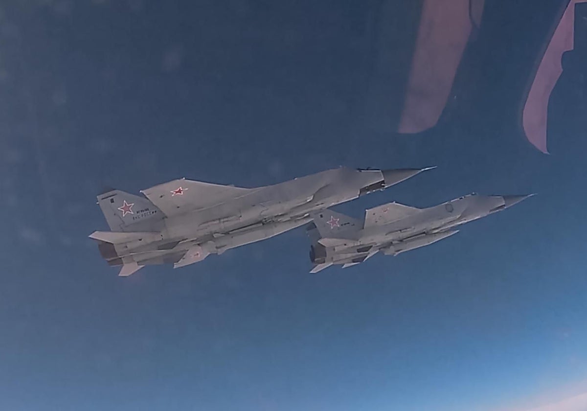 Cazas MiG-31 rusos armados con misiles balísticos hipersónicos Kinzhal