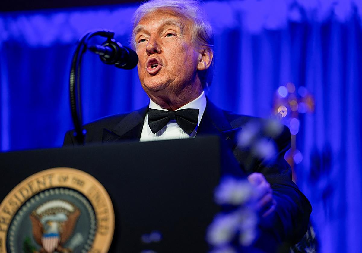 Trump, este sábado, en el American Cornerstone Institute