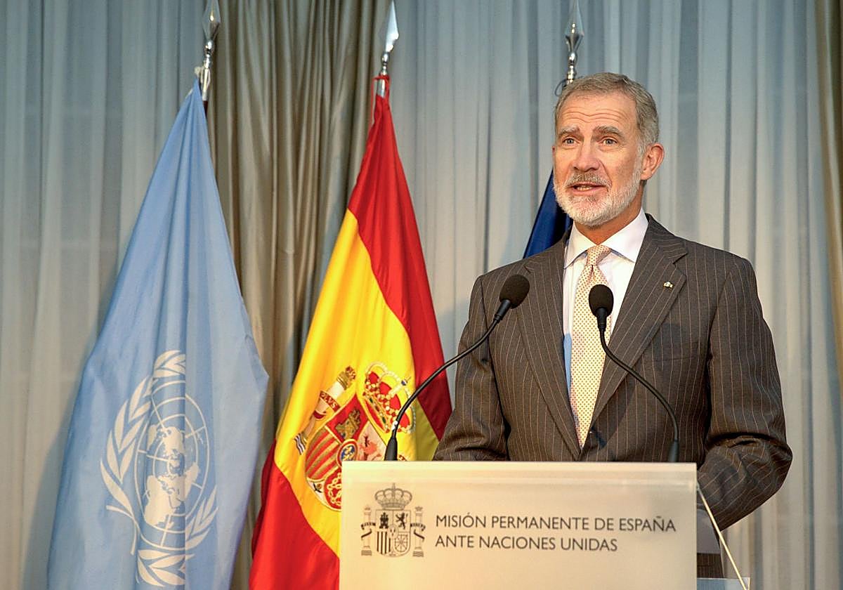 El Rey Felipe VI reivindica la eficacia de la ONU para proteger el orden internacional y el respeto al Estado de Derecho