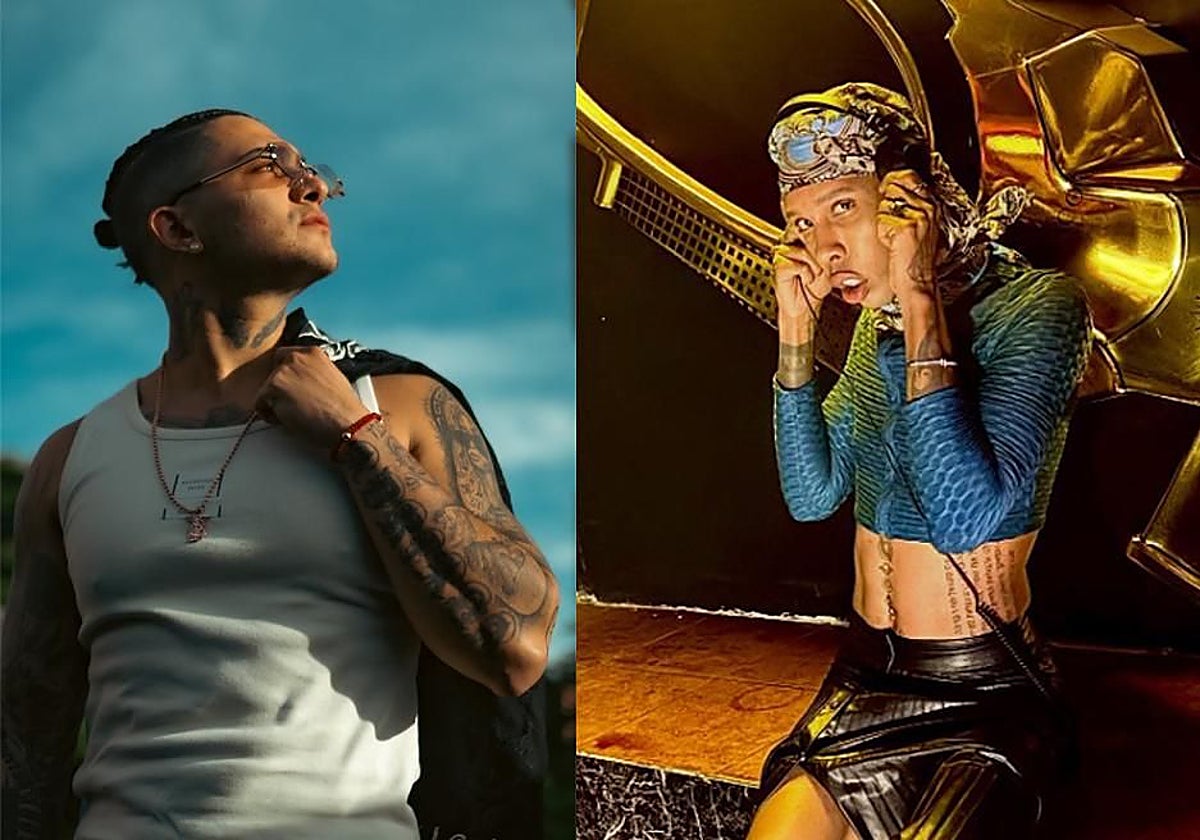 Bayron Sánchez Salazar (izquierda), conocido como B King, y Jorge Luis Herrera Lemos