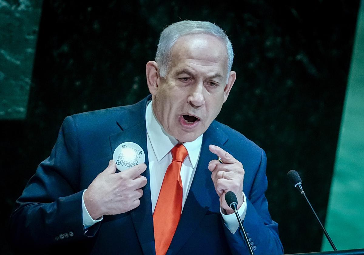 El primer ministro de Israel, Benjamín Netanyahu