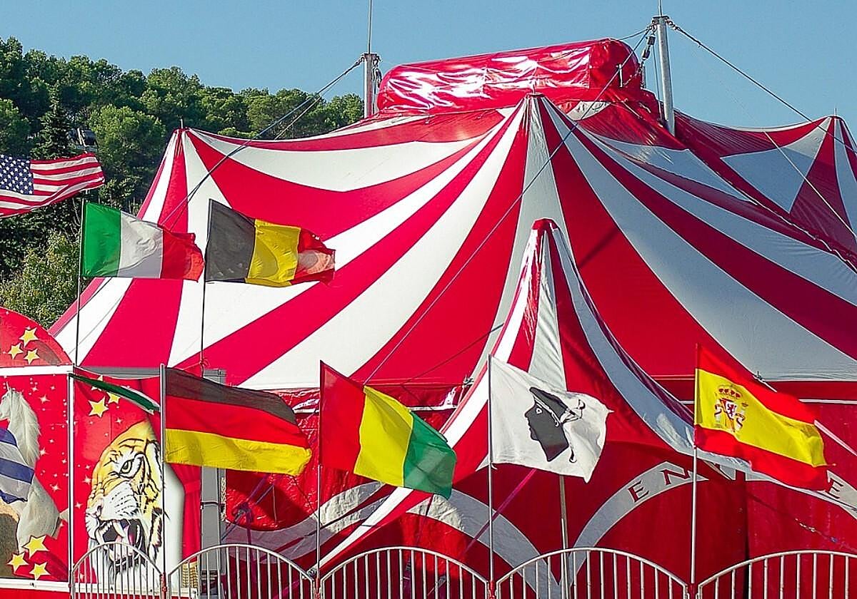 Imagen de archivo de un circo