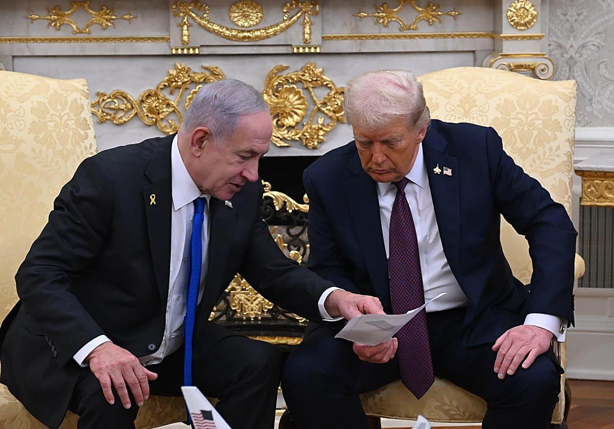 El primer ministro israelí y el presidente de EE.UU.