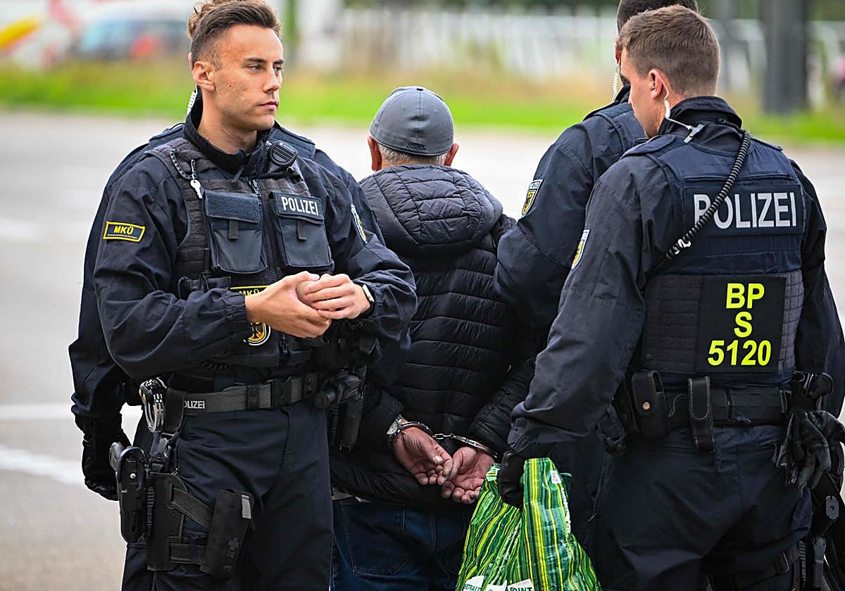 Miembros de la Policía alemana.