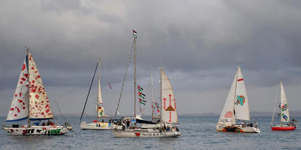 La Flotilla de Gaza alerta del acercamiento de varios buques «no identificados» tras haber entrado en la «zona de riesgo»