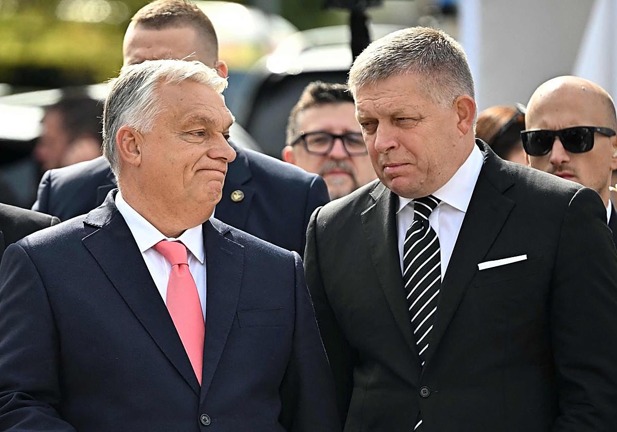 El primer ministro eslovaco, Robert Fico, reitera junto a su homólogo húngaro, Viktor Orbán, que continuará comprando petróleo ruso a pesar de las amenzas de Trump