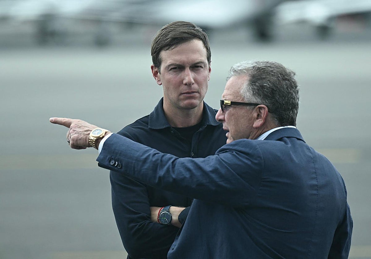 Jared Kushner, yerno de Trump, y Steve Witkoff, el enviado especial del presidente de EE.UU. para Oriente Próximo