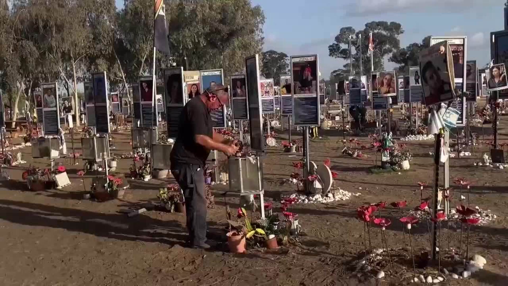 Israelíes recuerdan a los fallecidos en el ataque de Hamás al festival Nova