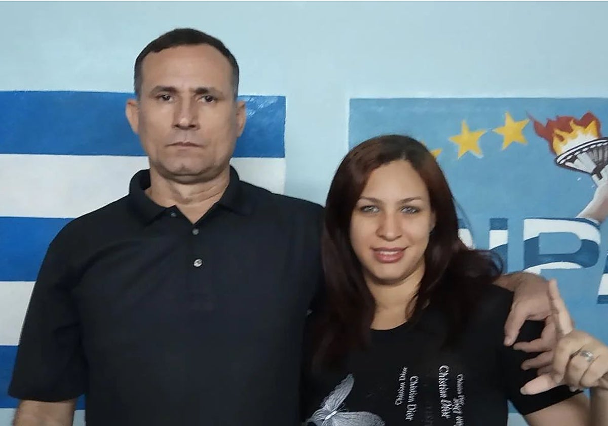 José Daniel Ferrer y su esposa Nelva I. Ortega Tamayo, en una imagen de archivo