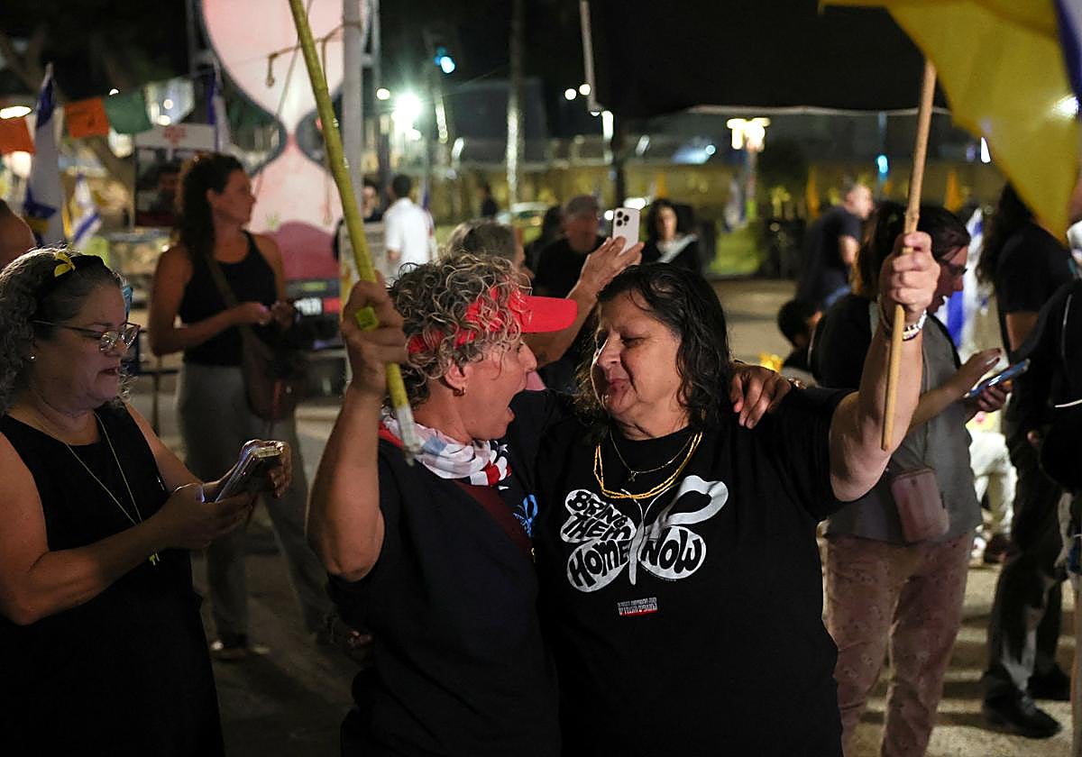 Israelíes celebran el acuerdo de paz // Vídeo: La comunidad internacional reacciona al anuncio de alto el fuego en Gaza