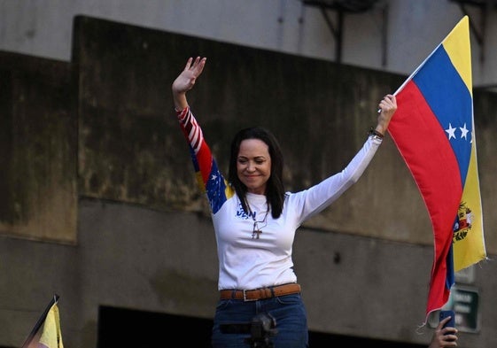 La líder de la oposición venezolana María Corina Machado, Premio Nobel de la Paz 2025