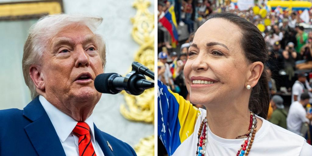 Trump, sobre el Nobel de la Paz a Machado: «Ella me dijo que lo aceptaba en mi honor»
