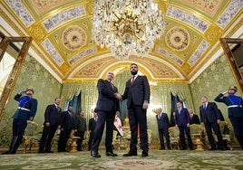 El presidente de Rusia, Vladímir Putin, recibe al mandatario sirio,
