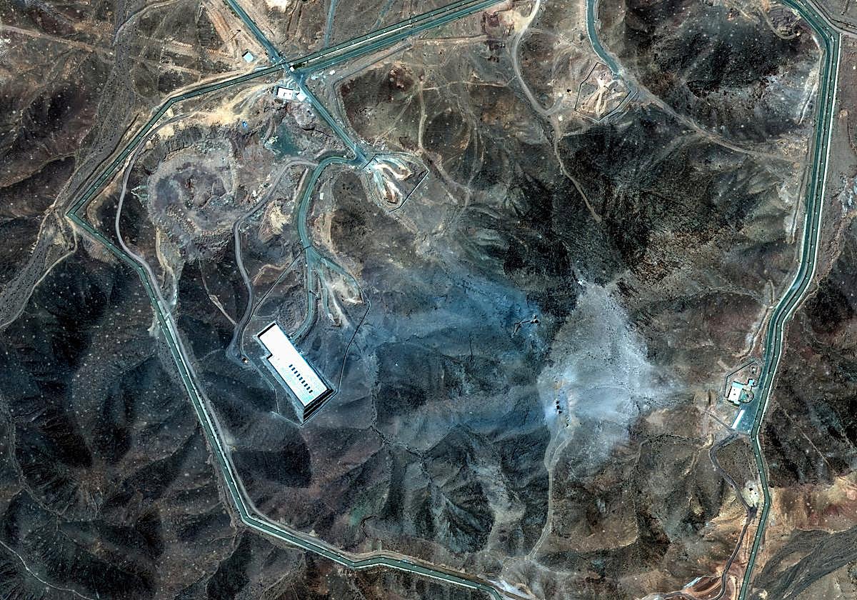 Vista aérea de instalaciones nucleares en Irán, en imagen de archivo