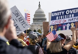 «No a los reyes»: nueva jornada de protestas en EE.UU. contra Trump