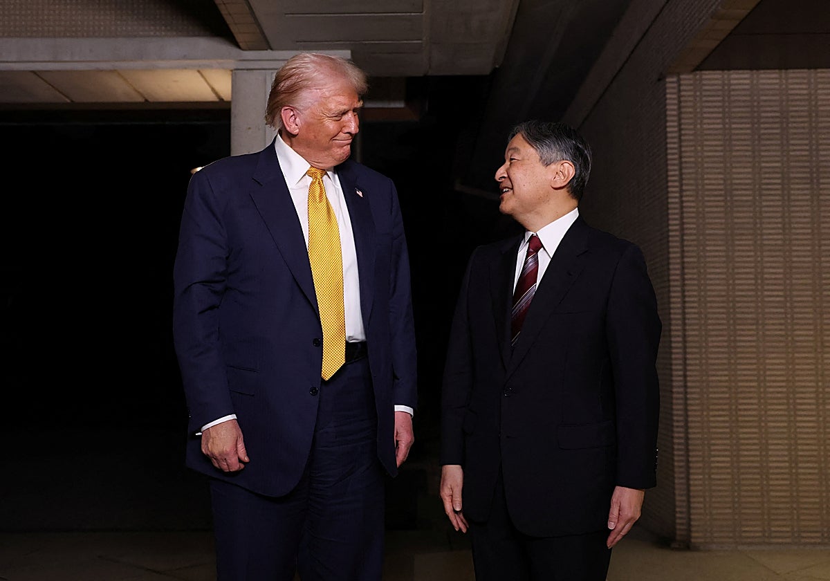 El emperador Naruhito recibe en Japón al presidente estadounidense, Donald Trump,
