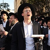 Los judíos ultraortodoxos toman Jerusalén en protesta contra la ley de reclutamiento