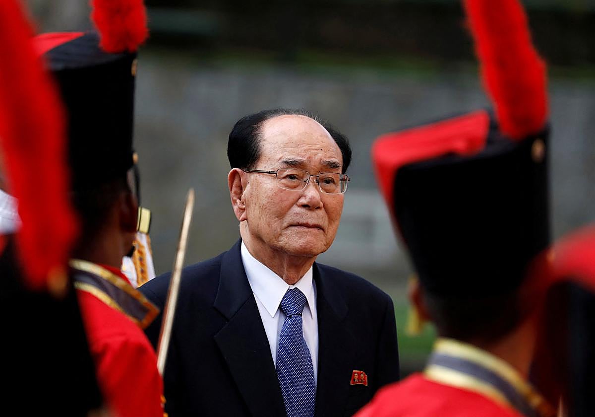 El expresidente de la Asamblea Suprema del Pueblo y jefe de Estado honorífico de Corea del Norte, Kim Yong Nam