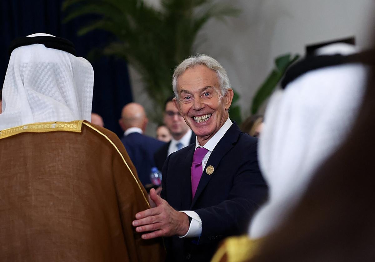 El ex primer ministro británico, Anthony Blair, en Egipto