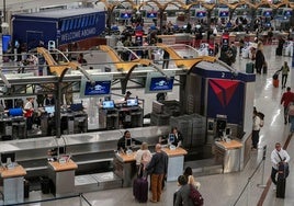 El aeropuerto de Atlanta (Georgia), la víspera de la cancelación de vuelos