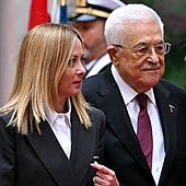 Meloni da su apoyo a Abás para un Estado palestino, pero sin Hamás en el poder