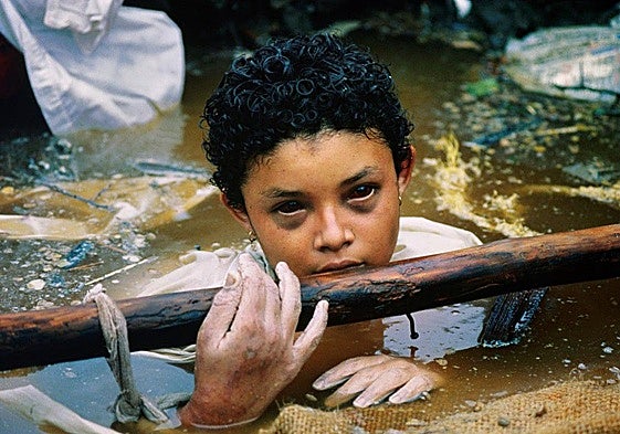 La 'santa' Omayra del volcán Nevado del Ruiz