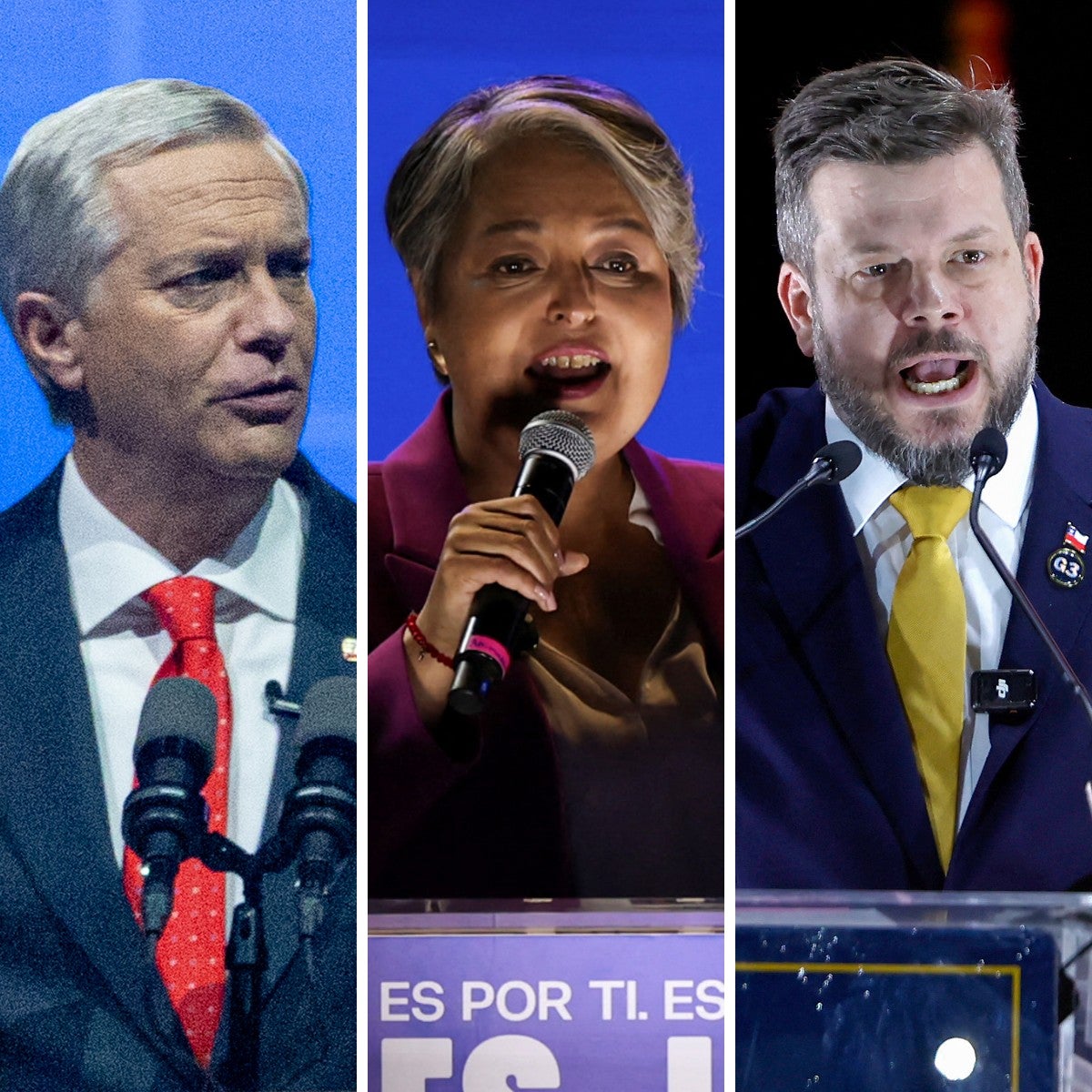 Los derechistas Kast y Kaiser empatan frente a la comunista Jara, según los sondeos prohibidos en Chile