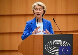 Von der Leyen defiende que usar préstamos de reparación a Ucrania con activos rusos congelados es «la manera más eficaz»