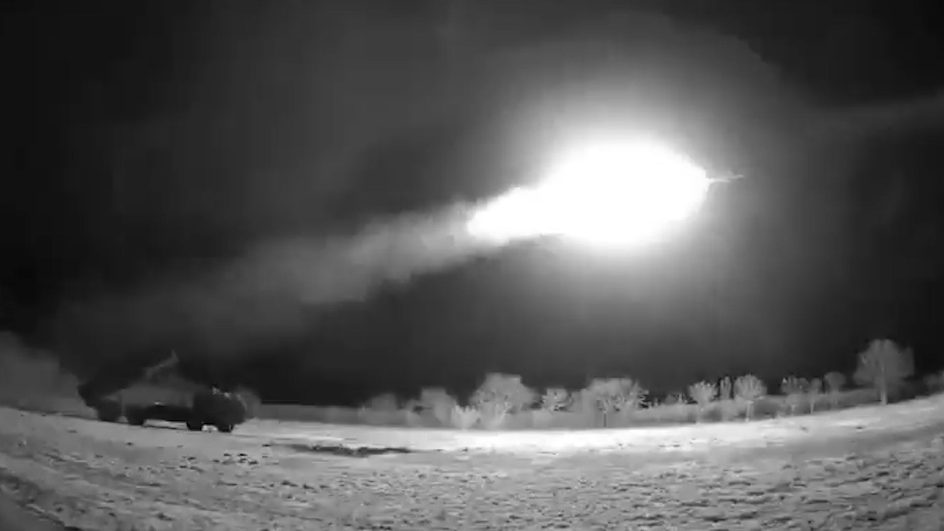 Lanzamiento de un misil Neptune, en un vídeo compartido por Volodímir Zelenski