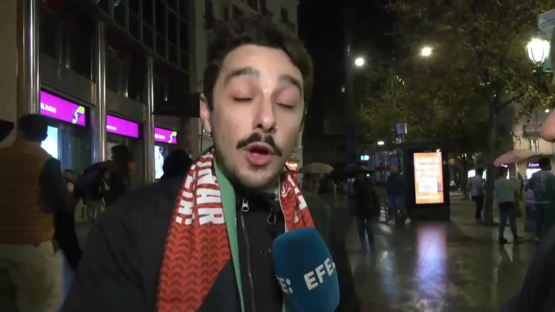 Solidaridad con Palestina en Bilbao