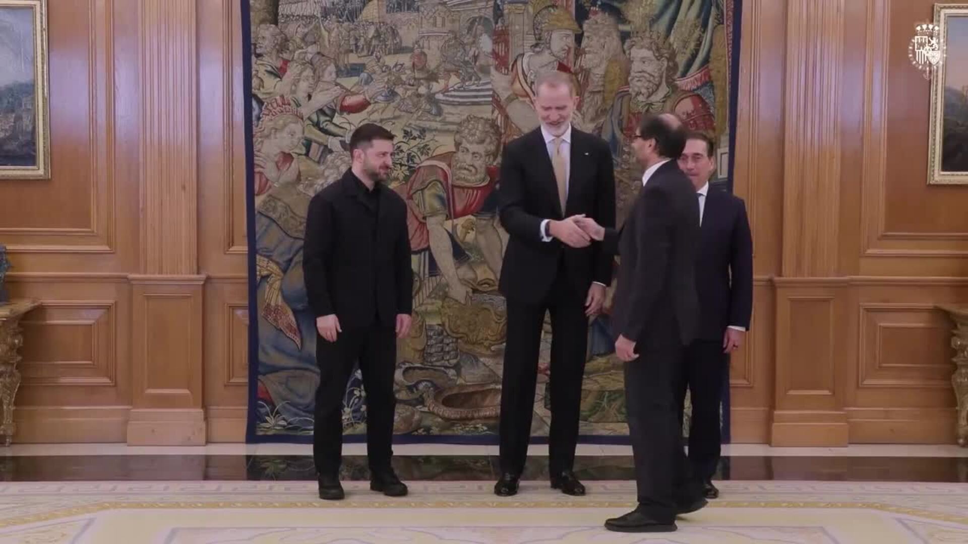 Zelenski mantiene un encuentro con el Rey Felipe VI en Zarzuela